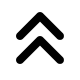 Double Chevron Up Arrow (Solid) Free Open-Source SVG Icon