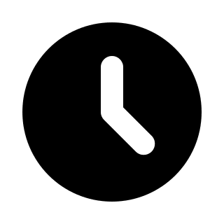 Clock (Solid) Free Open-Source SVG Icon (HeroIcons v1 Solid)