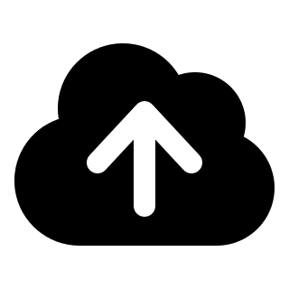 Cloud Upload Arrow (Solid) Free Open-Source SVG Icon (HeroIcons v1 Solid)