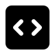 Square Code Bracket (Solid) Free Open-Source SVG Icon