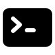 Command Line Interface (Solid) Free Open-Source SVG Icon