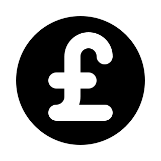 Pound Currency Symbol (Solid) Free Open-Source SVG Icon (HeroIcons v1 Solid)