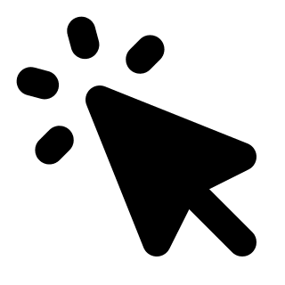 Mouse Cursor Click Action (Solid) Free Open-Source SVG Icon (HeroIcons v1 Solid)