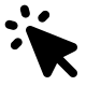 Mouse Cursor Click Action (Solid) Free Open-Source SVG Icon