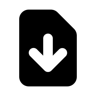 Document Download (Solid) Free Open-Source SVG Icon (HeroIcons v1 Solid)