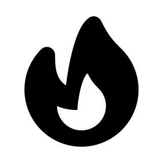 Fire Flame Symbol (Solid) Free Open-Source SVG Icon (HeroIcons v1 Solid)