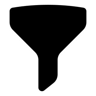 Funnel (Solid) Free Open-Source SVG Icon (HeroIcons v1 Solid)