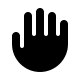 Hand Gesture (Solid) Free Open-Source SVG Icon