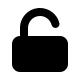 Open Lock (Solid) Free Open-Source SVG Icon