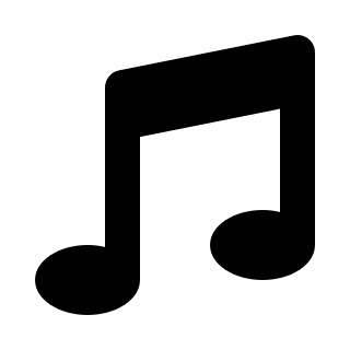 Music Note Symbol (Solid) Free Open-Source SVG Icon (HeroIcons v1 Solid)