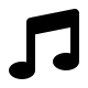 Music Note Symbol (Solid) Free Open-Source SVG Icon