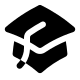 Solid Academic Cap (20) Free Open-Source SVG Icon