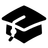 Academic Cap (Solid) Free Open-Source SVG Icon