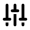 Vertical Adjustments Controls (Solid) Free Open-Source SVG Icon