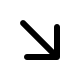 Downward Right Arrow (Solid) Free Open-Source SVG Icon