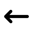 Long Left Arrow (Solid) Free Open-Source SVG Icon