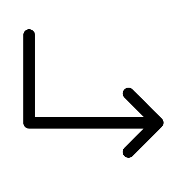 Downward Right Turn Arrow (HeroIcons) Free Open-Source SVG Icon (HeroIcons)