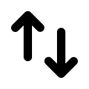 Up and Down Arrows (Solid) Free Open-Source SVG Icon