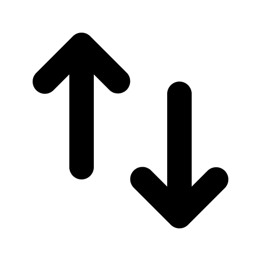 Up and Down Arrows (Solid) Free Open-Source SVG Icon (HeroIcons)