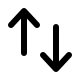 Up and Down Arrows (Solid) Free Open-Source SVG Icon