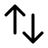 Up and Down Arrows (Solid) Free Open-Source SVG Icon