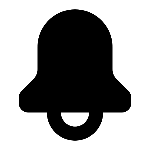 Solid Notification Bell (16px) Free Open-Source SVG Icon (HeroIcons)