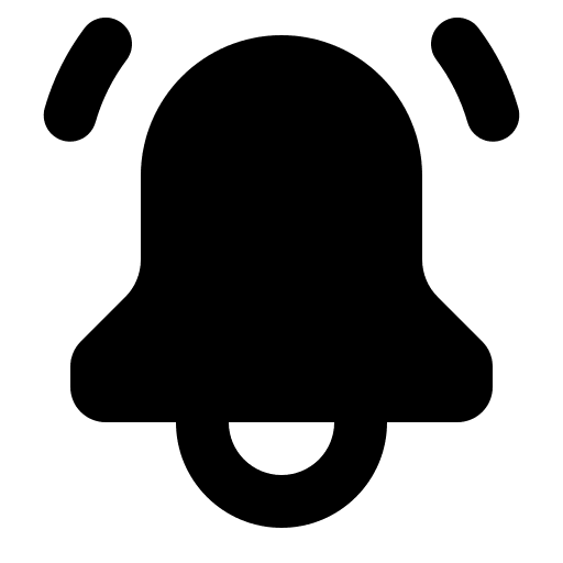 Solid Alert Bell Notification (16px) Free Open-Source SVG Icon (HeroIcons)