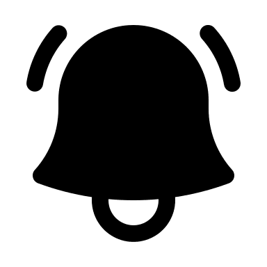 Solid Alert Bell Notification (HeroIcons) Free Open-Source SVG Icon (HeroIcons)