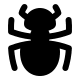 Solid Ant Bug (20px) Free Open-Source SVG Icon