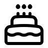 Cake Symbol Free Open-Source SVG Icon