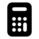 Solid 16-Button Calculator (HeroIcons) Free Open-Source SVG Icon