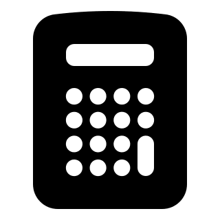 Solid Calculator Design (20) Free Open-Source SVG Icon (HeroIcons)