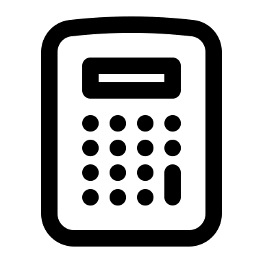 Calculator App Free Open-Source SVG Icon (HeroIcons)