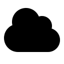 Solid Cloud Icon (16px) Free Open-Source SVG Icon