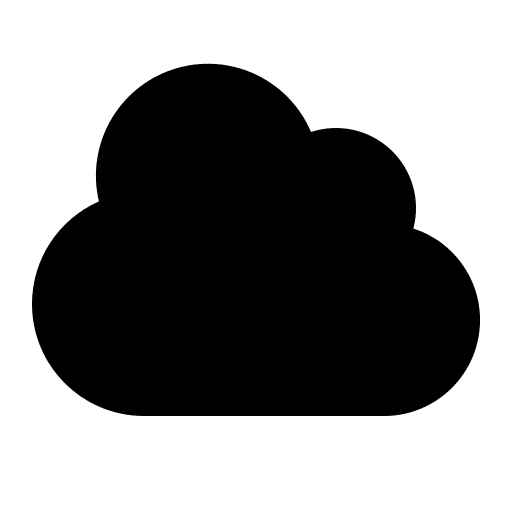 Solid Cloud Icon (16px) Free Open-Source SVG Icon (HeroIcons)