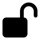 Open Lock (Solid) Free Open-Source SVG Icon