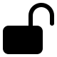 Open Lock (Solid) Free Open-Source SVG Icon