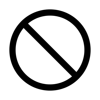 No Symbol Sign (Solid) Free Open-Source SVG Icon (HeroIcons)