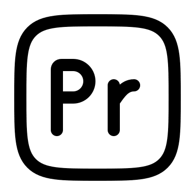 Adobe Premiere Pro Video Editing Software Free Open-Source SVG Icon (Huge Icons)