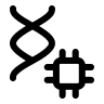 AI DNA Structure Free Open-Source SVG Icon