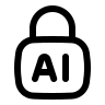 AI Security Lock Free Open-Source SVG Icon