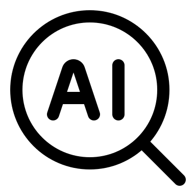 AI Search Tool Free Open-Source SVG Icon (Huge Icons)