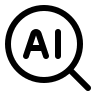 AI Search Tool Free Open-Source SVG Icon