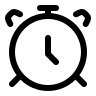 Alarm Clock Free Open-Source SVG Icon