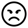 Angry Emotion Face Free Open-Source SVG Icon