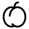 Apricot Fruit Free Open-Source SVG Icon