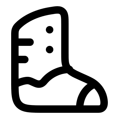 Armored Boot Free Open-Source SVG Icon (Huge Icons)