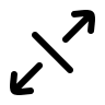 Diagonal Expand Arrow (Filled) Free Open-Source SVG Icon