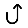 Upward Turning Arrow Free Open-Source SVG Icon