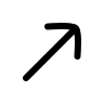 Upward Right Arrow (Filled) Free Open-Source SVG Icon